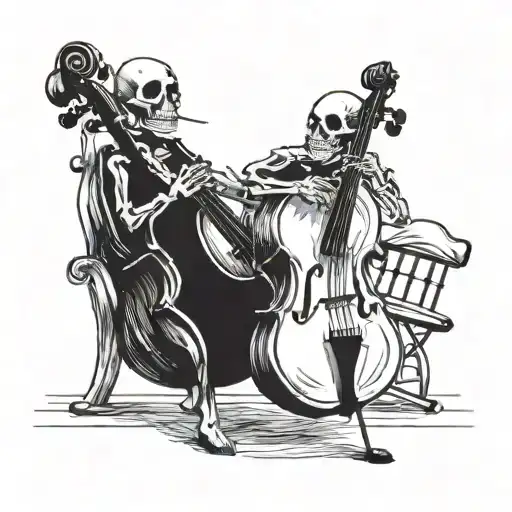 Skeleton Double Bass