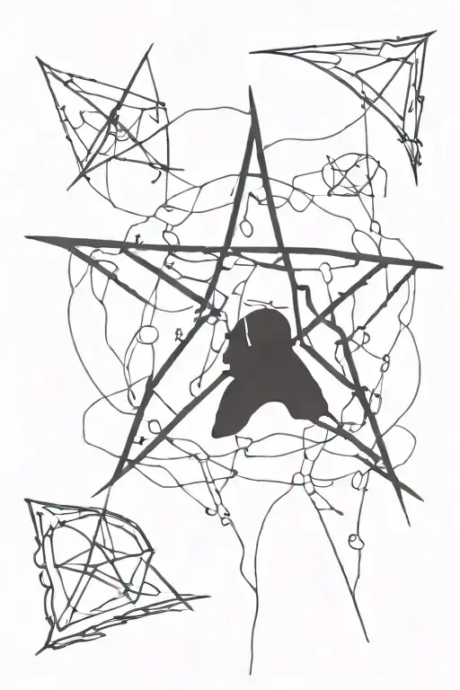 Painpentagram Made Of Body Parts
