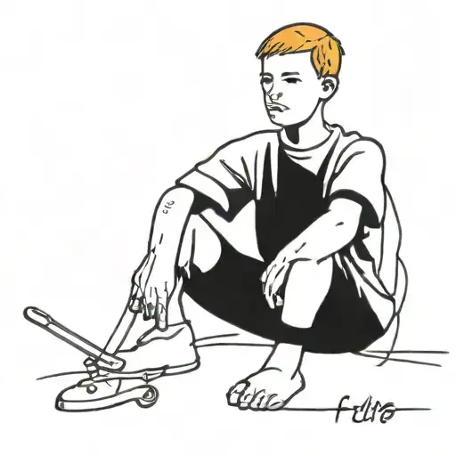 Young Boy Filip Krawczyk From Poland