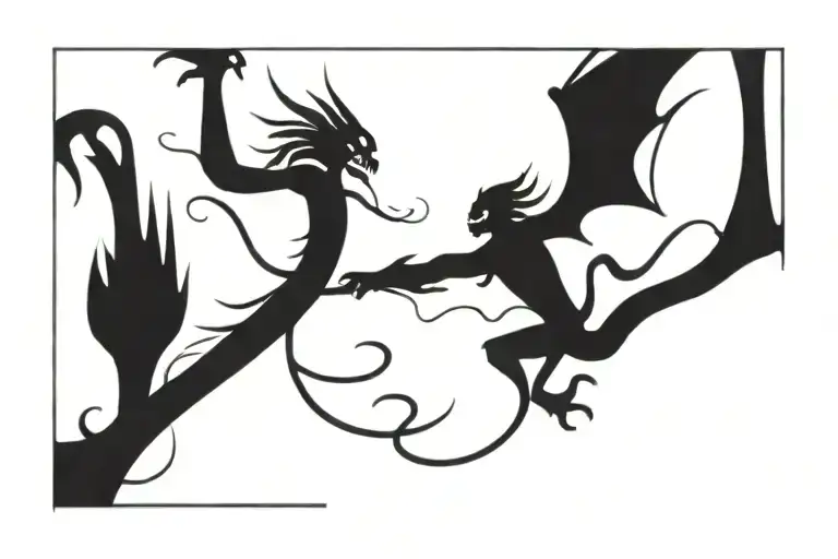 Forearm Dragon With Monkey King And Rat