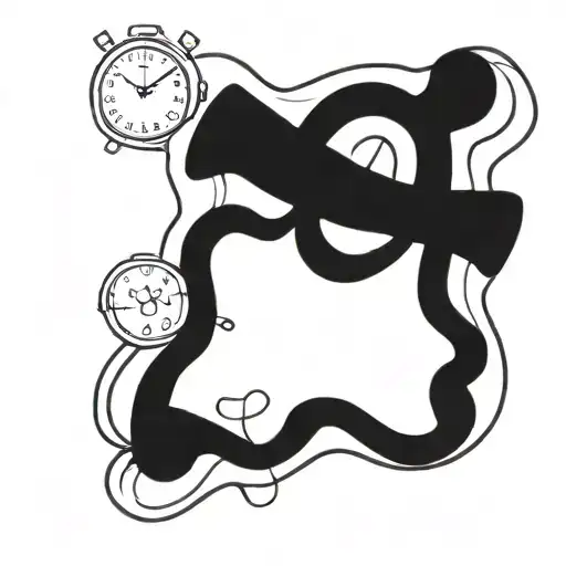 Christian Cross And A Stopwatch