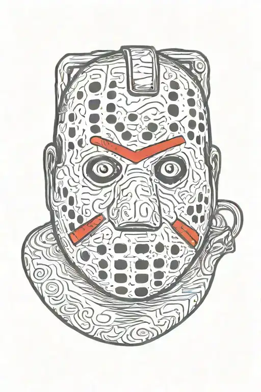 Jason Voorhees Face Mask Cartoon Version