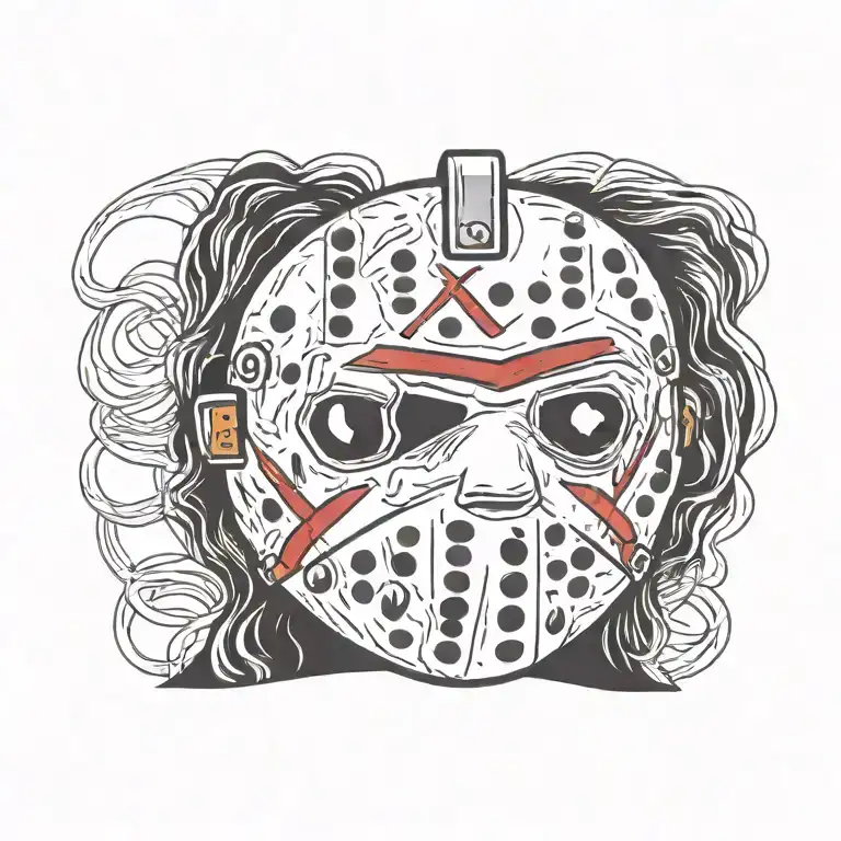 Jason Voorhees Face Mask Silly Cartoon Version