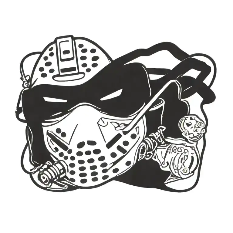 Jason Voorhees Face Mask Silly Cartoon Version