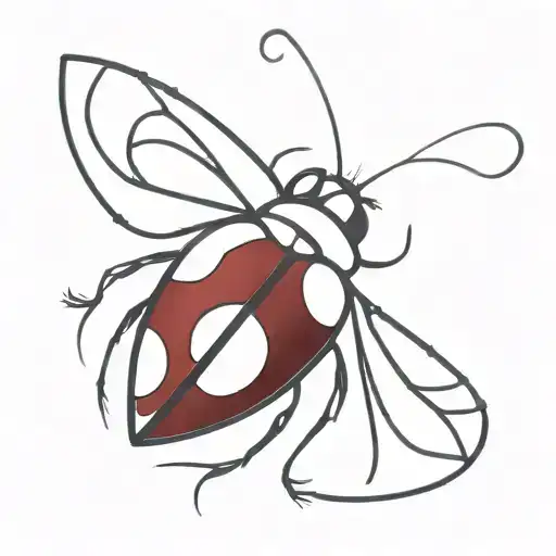 Ladybug Made Of Stained Glass