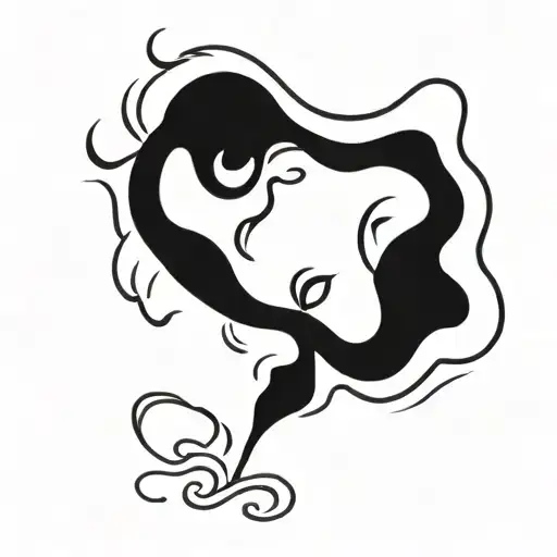 Abstract Outline Of A Fire