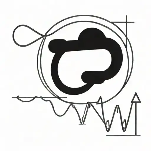 Stock Chart Uptrend With Infinity Symbol