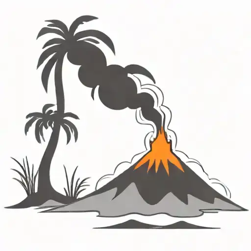 Volcano Palm Tree