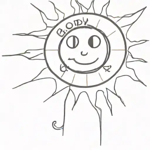 Sun With Writing Goodbye Girl