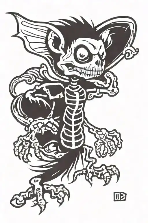 Crazy Skeleton Squirrel