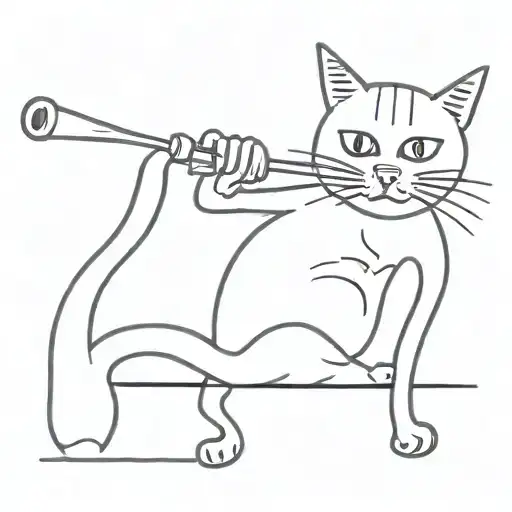 Junkie Cat Drinking Lean