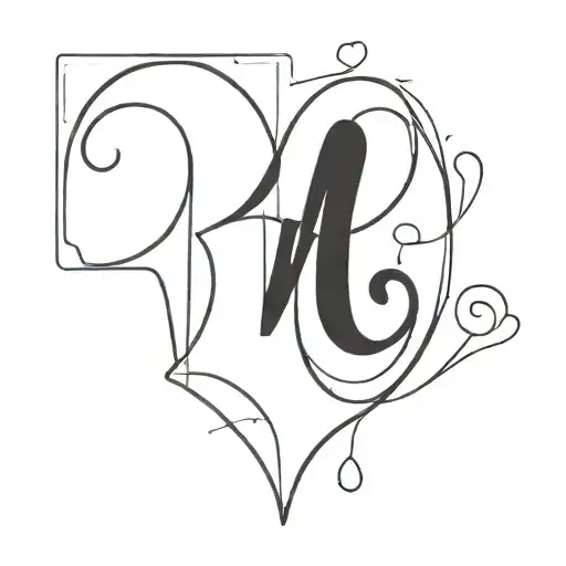 A Minimalist Outline Of A Heart With The Word 'Love' Written Inside Using Panda-inspired Font