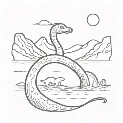 Loch Ness Monster No Background