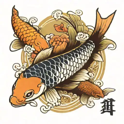Koi Fish From Yakuza 0 The Game Whit The Date 1941 And 1945