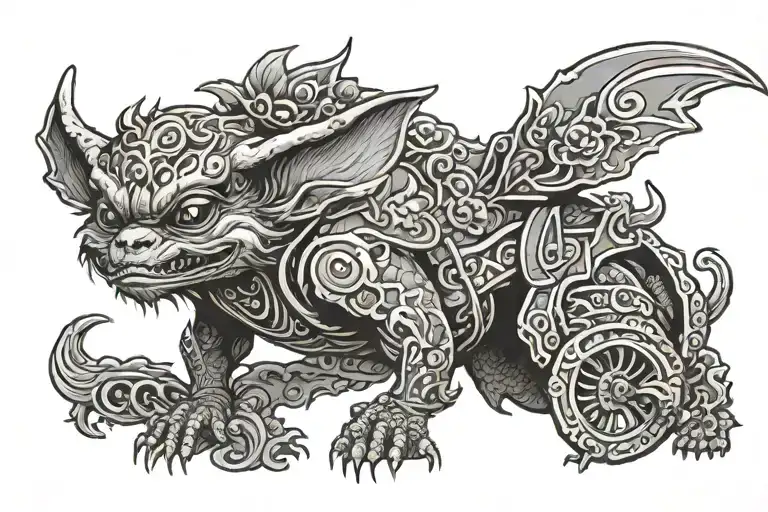 Cute Gremlin Rideing