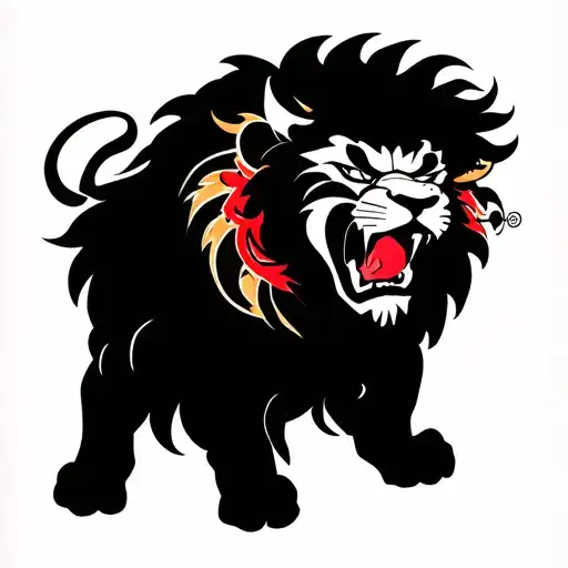 Angry Lion Using Ear Piercing