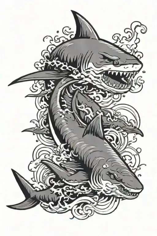 Aggressive Shark Attack