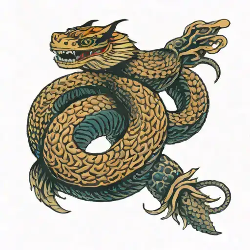 Samurai Ouroboros Snake