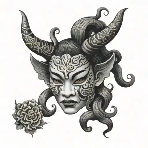 Pretty Medusa Oni Mask