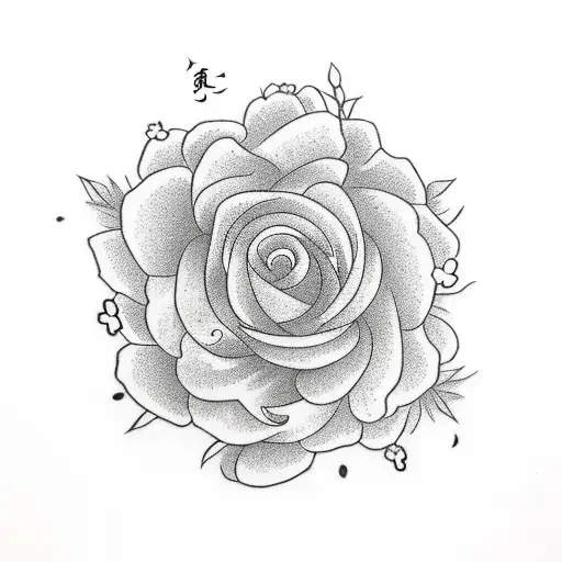 Flower With Small Beautiful Letters