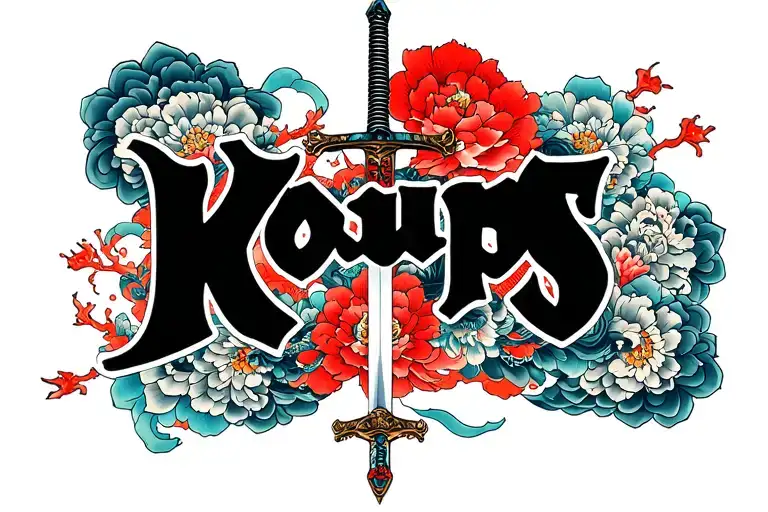 Text - Koups With Sword Underneath