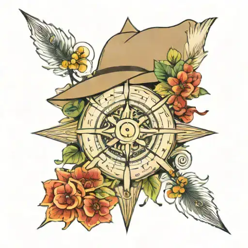 Aussie Flop Hat Compass