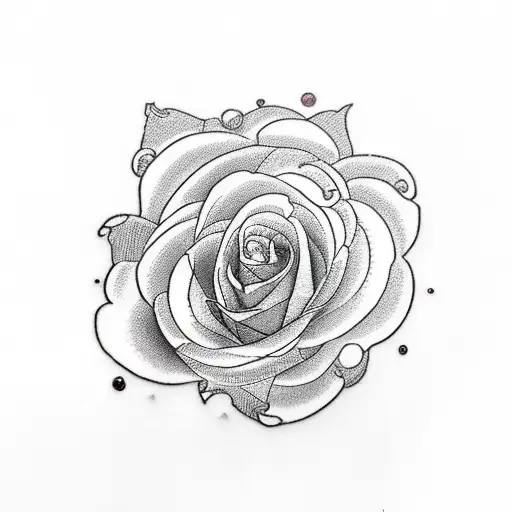 Stemmed Rose With A Broken Dome