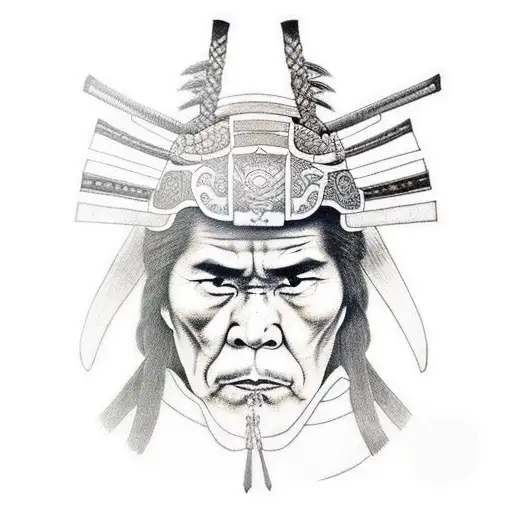 Samurai With Native American Inspiration