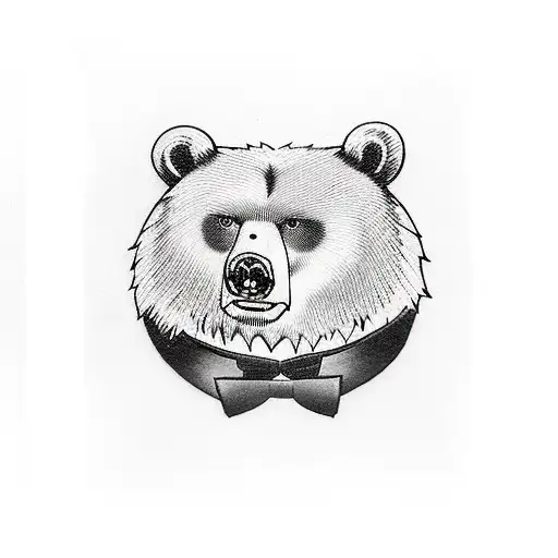 A Manager Bear Wearing A Suit And Tie