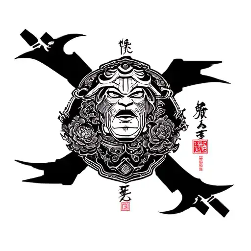 Samurai Armor Sleeve Design I Am Stronger