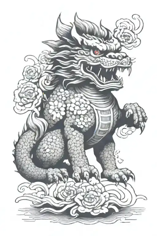Foo Dog Calf Sleeve