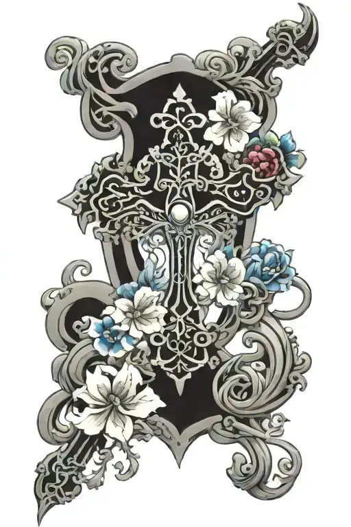 Gothic Jeweled Cross