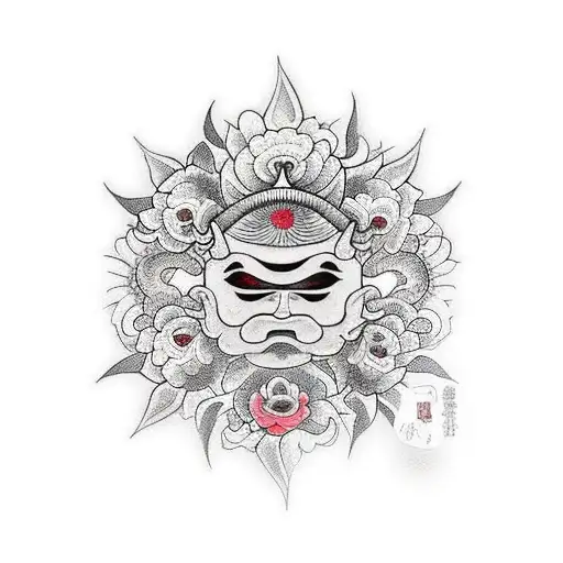 Katana Flowers And Sun