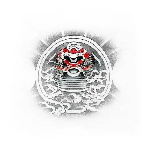 Phoenix Samurai Daruma Foo Dog