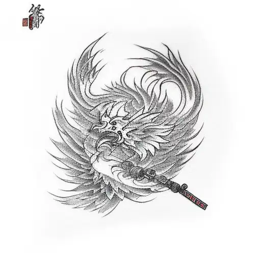 Left Arm Sleeve Phoenix Tatoo