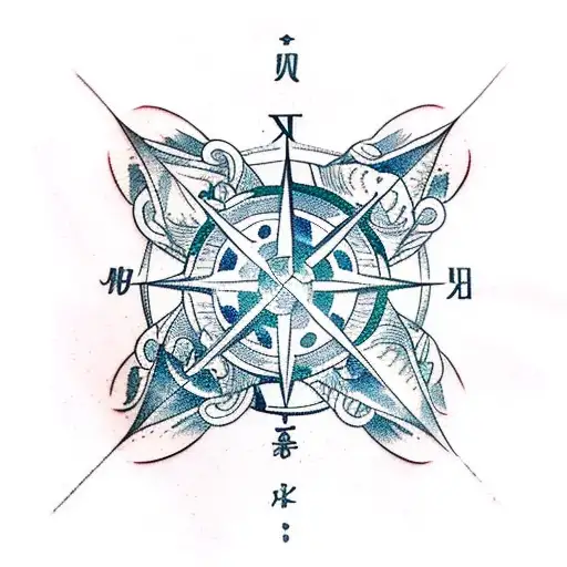 Ship Sailor Ocean Map Compass Anchor