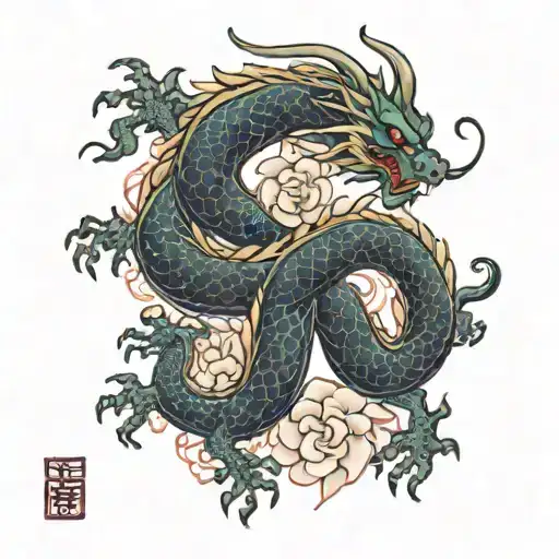 Sakura Momiji Dragon Japanese Words