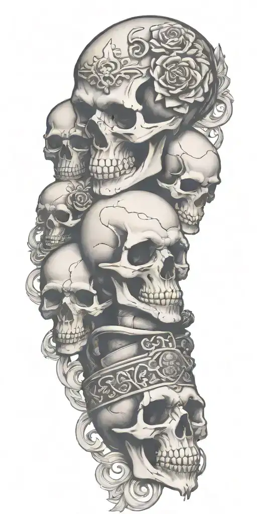 Chess Piece Of A King With A Skull And A Black Belt Jiu Jitsu