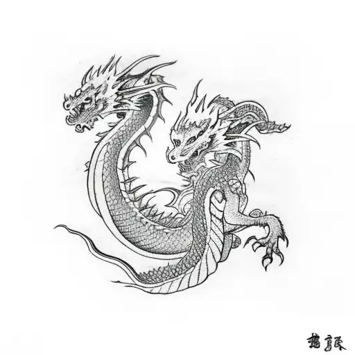 Dragon With And Devil Riding It