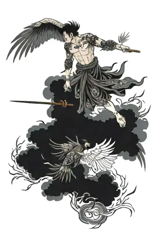 A Story Of Icarus As He Rises And Falling From His Ambitions