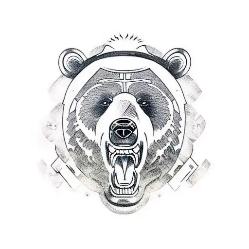 Bear With A Samurai Getup