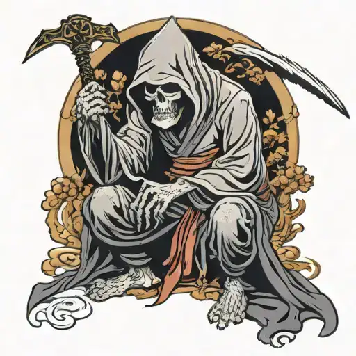 Grim Reaper Squatting