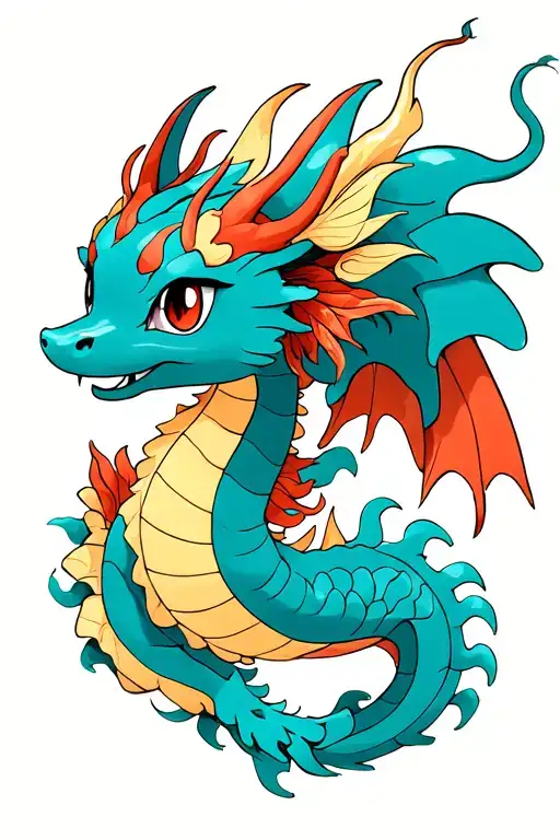 Vaporeon In A Chinese Dragon Style