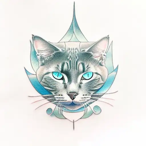 Gray Cat With Blue Eyes