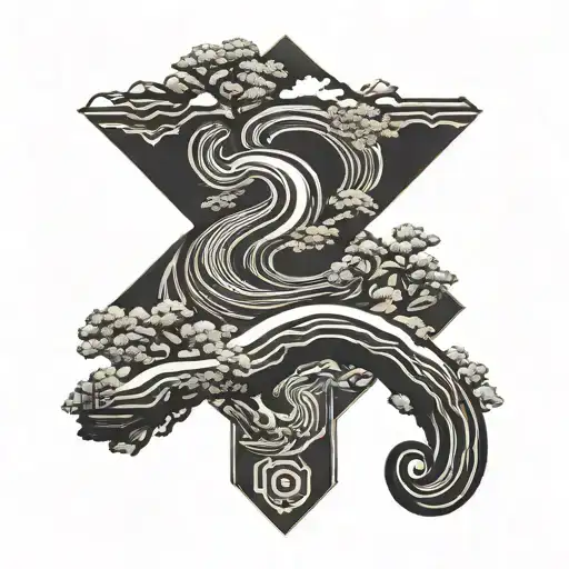 Road Splt Into Different Directions Symbolizing