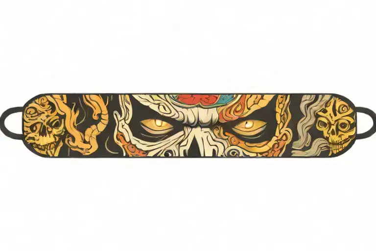 Theatrical Mask Half Skull