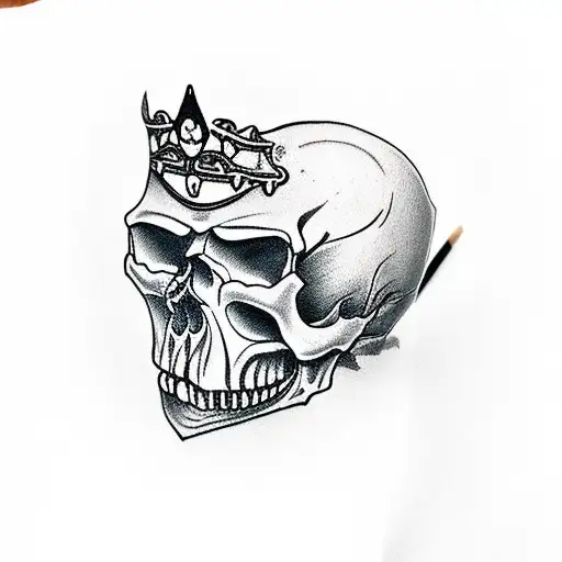 Scary Skull Crown On Finger