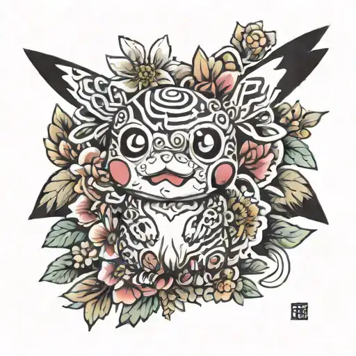 Cute Pikachu No Background Big Eyes