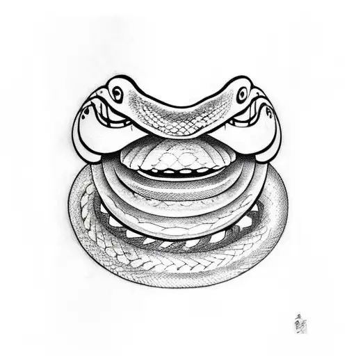 Snake Wrapped Around Eye