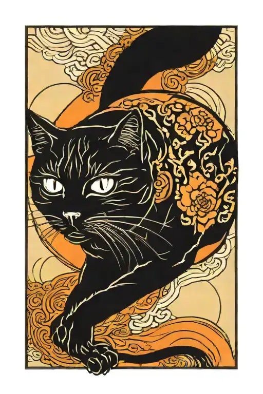 Cat Hero And Sun Vector On Background